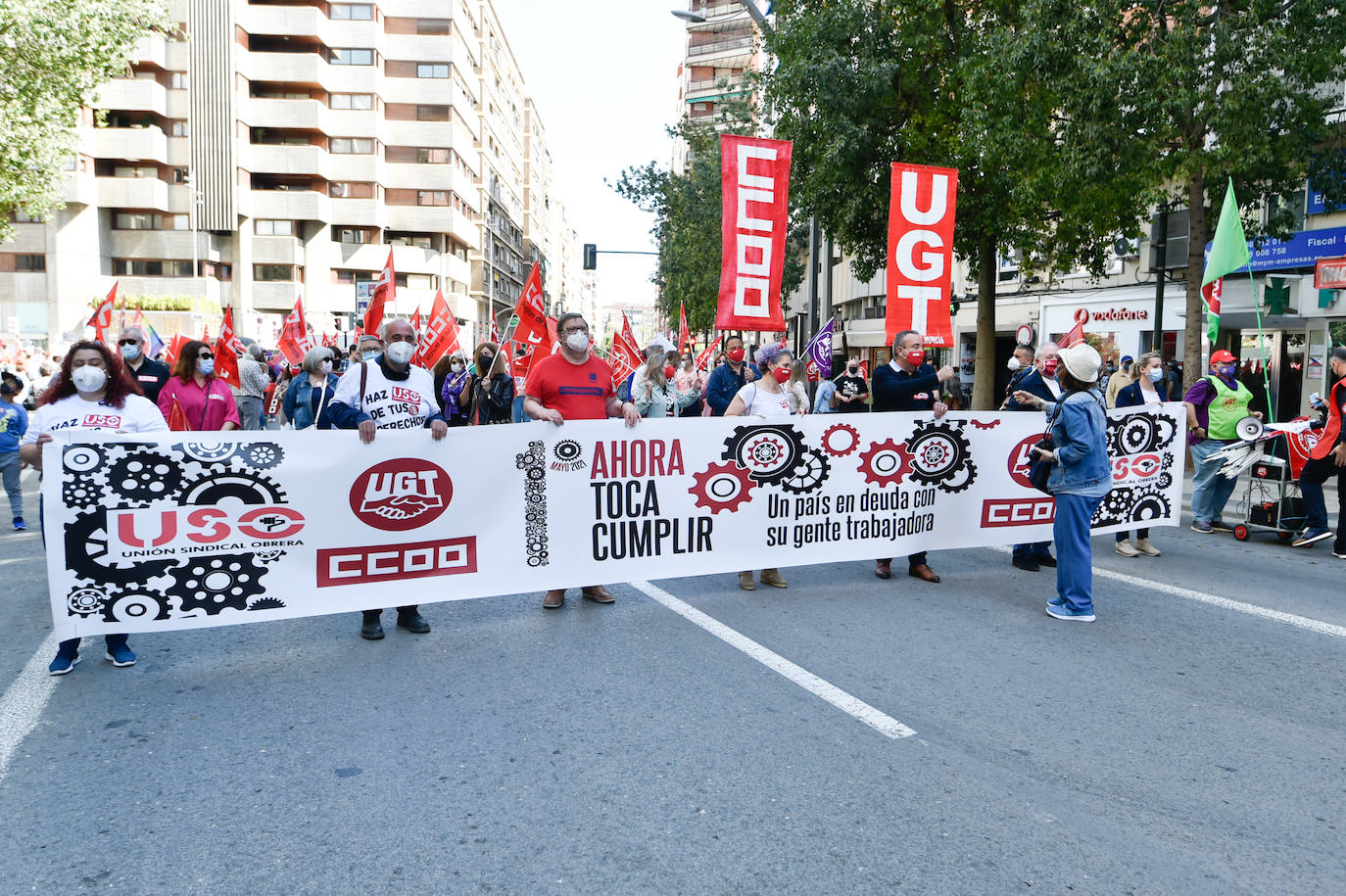 Fotos: Manifestación del Primero de Mayo en Murcia