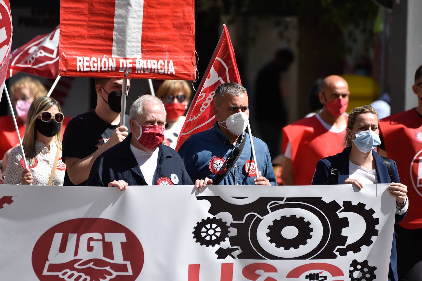 Fotos: Manifestación del Primero de Mayo en Murcia