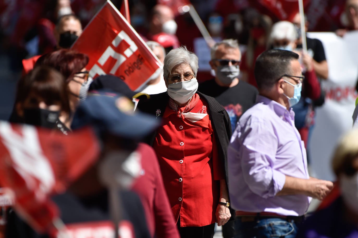 Fotos: Manifestación del Primero de Mayo en Murcia