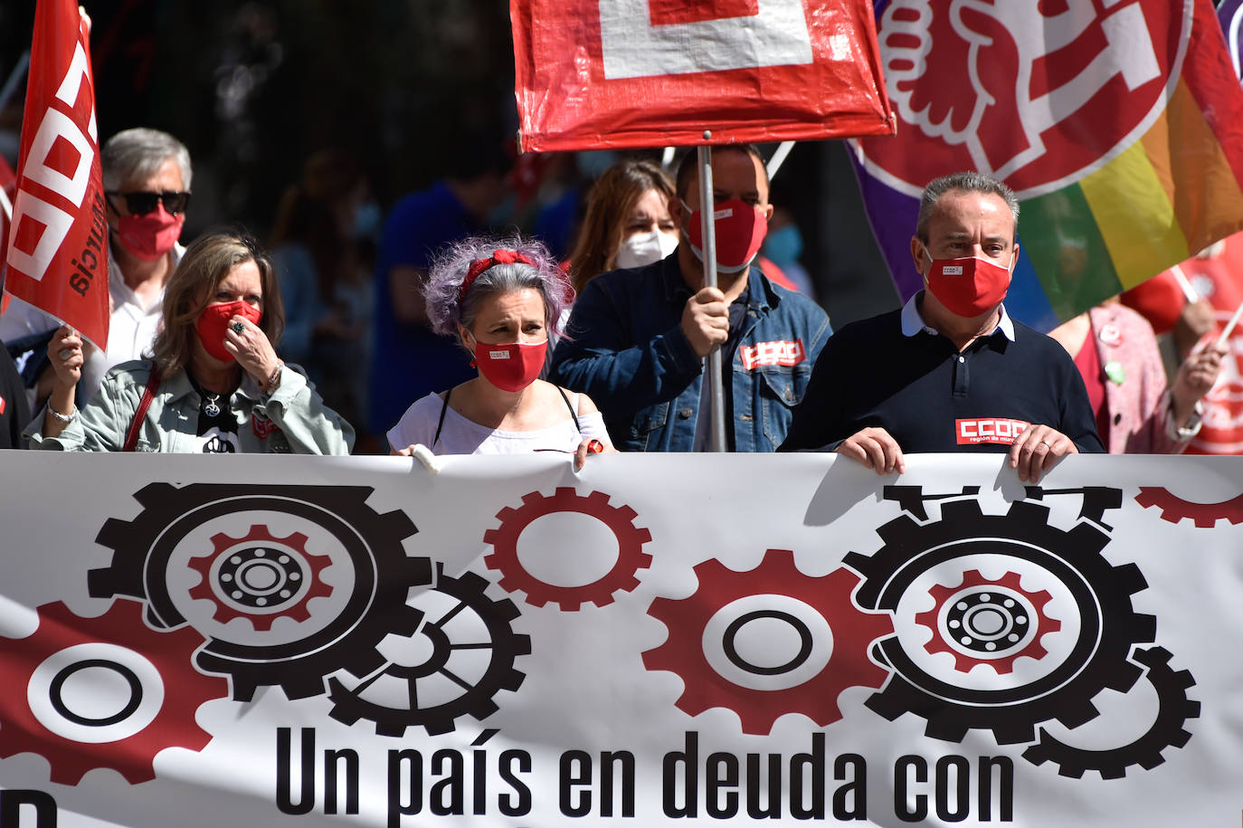Fotos: Manifestación del Primero de Mayo en Murcia