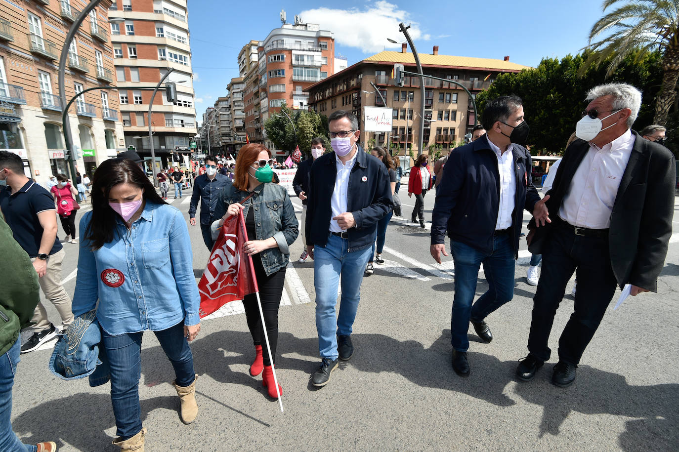 Fotos: Manifestación del Primero de Mayo en Murcia