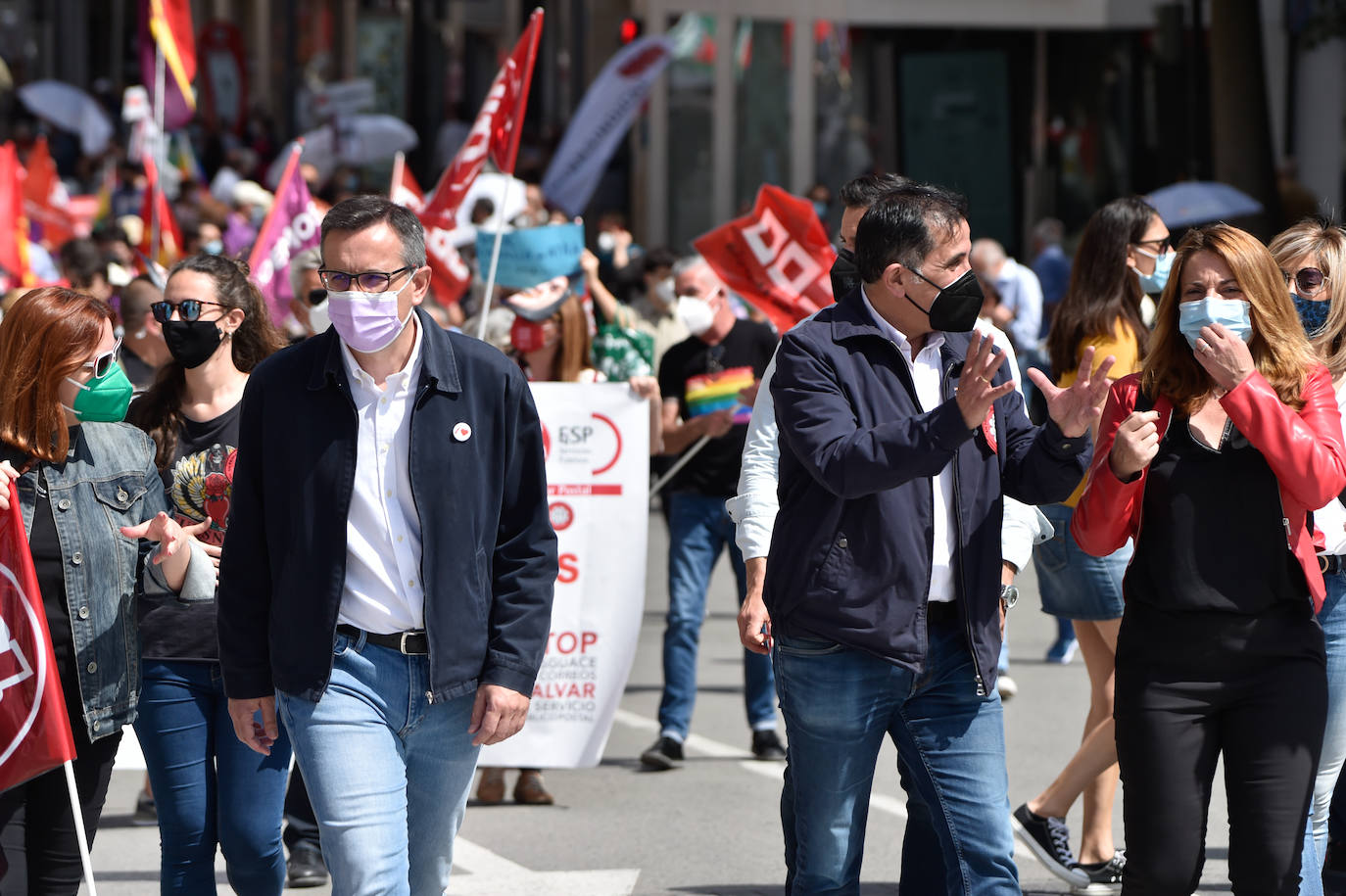 Fotos: Manifestación del Primero de Mayo en Murcia