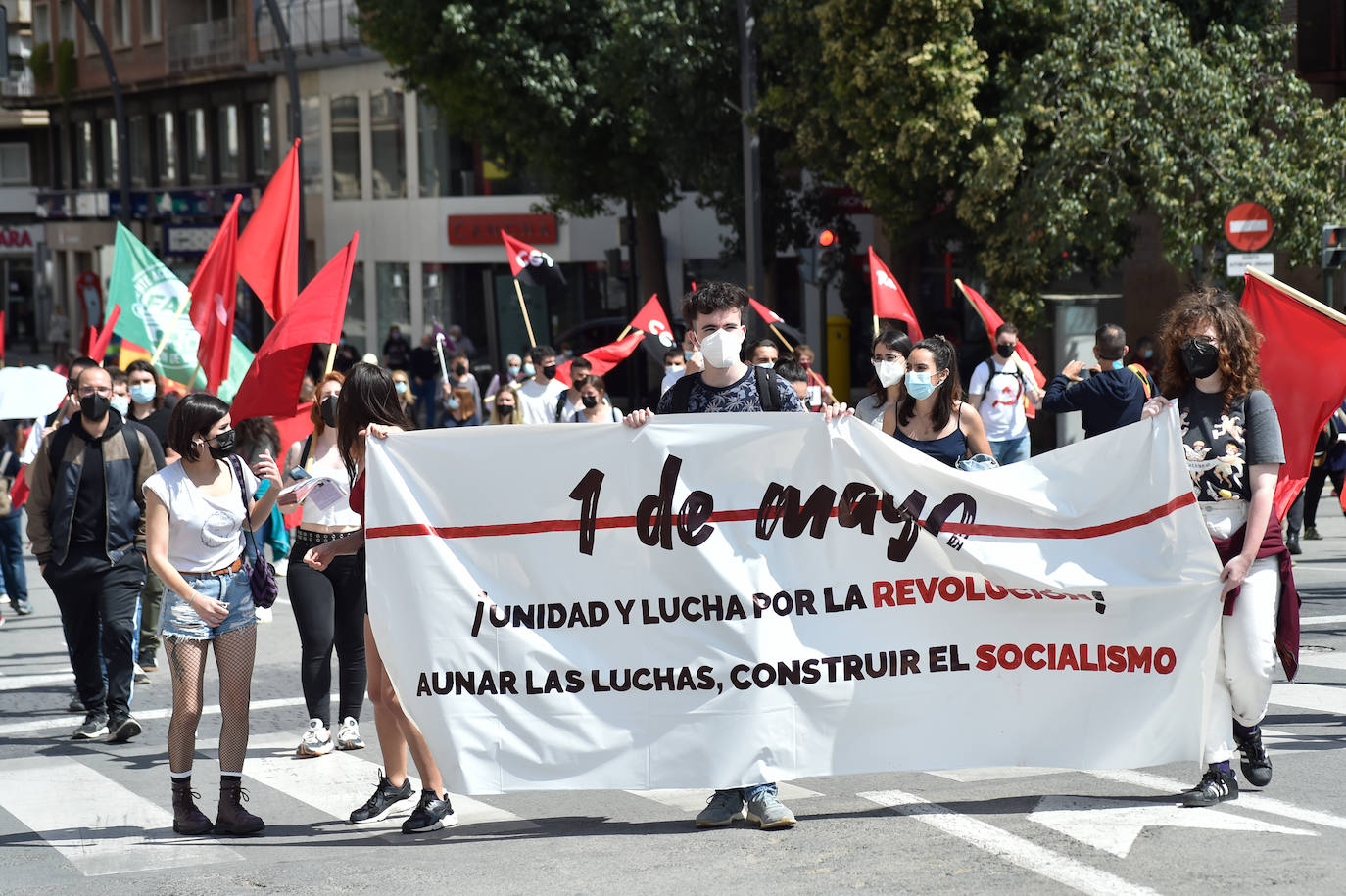 Fotos: Manifestación del Primero de Mayo en Murcia