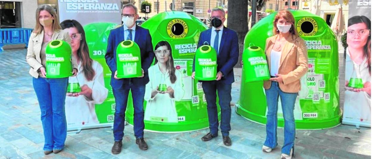 Presentación de la campaña de recogida de vidrio. 