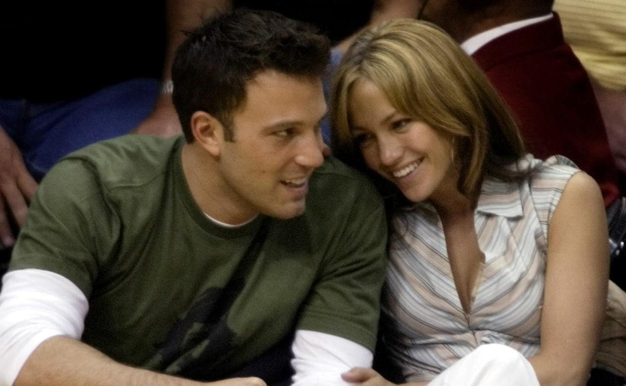 Ben Affleck y Jennifer Lopez, cuando eran novios.