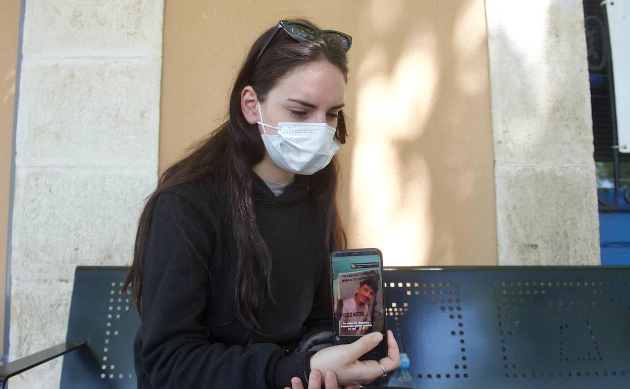 Marta Martínez, la novia de Kevin, el chico fallecido en Jumilla. 