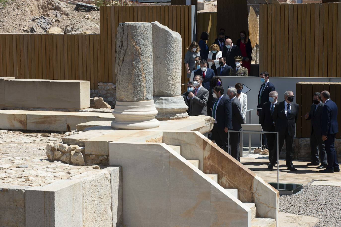 Fotos: El Rey Felipe VI inaugura el Museo del Foro Romano de Cartagena, en imágenes