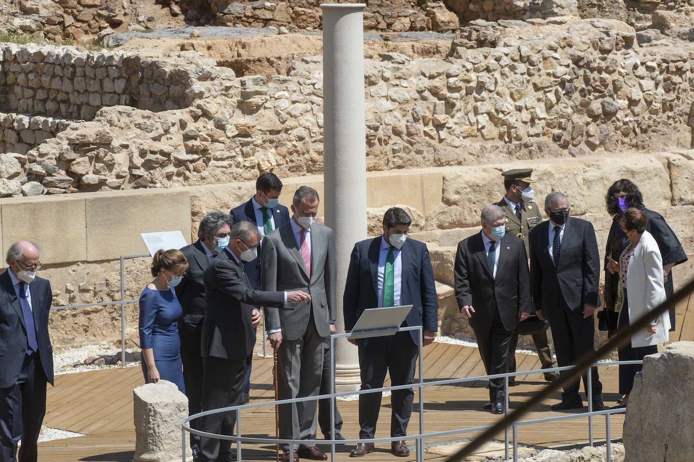 Fotos: El Rey Felipe VI inaugura el Museo del Foro Romano de Cartagena, en imágenes