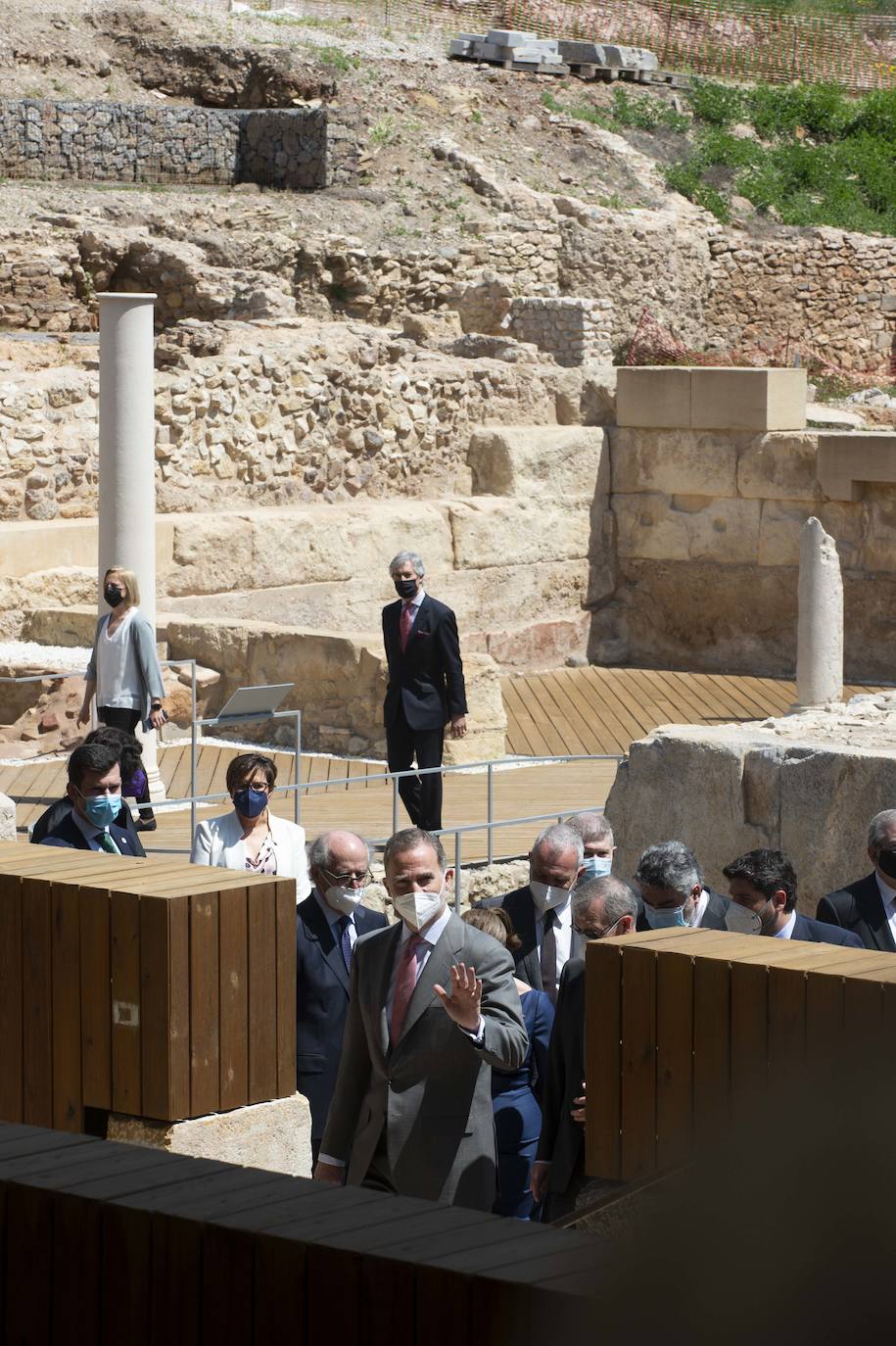 Fotos: El Rey Felipe VI inaugura el Museo del Foro Romano de Cartagena, en imágenes