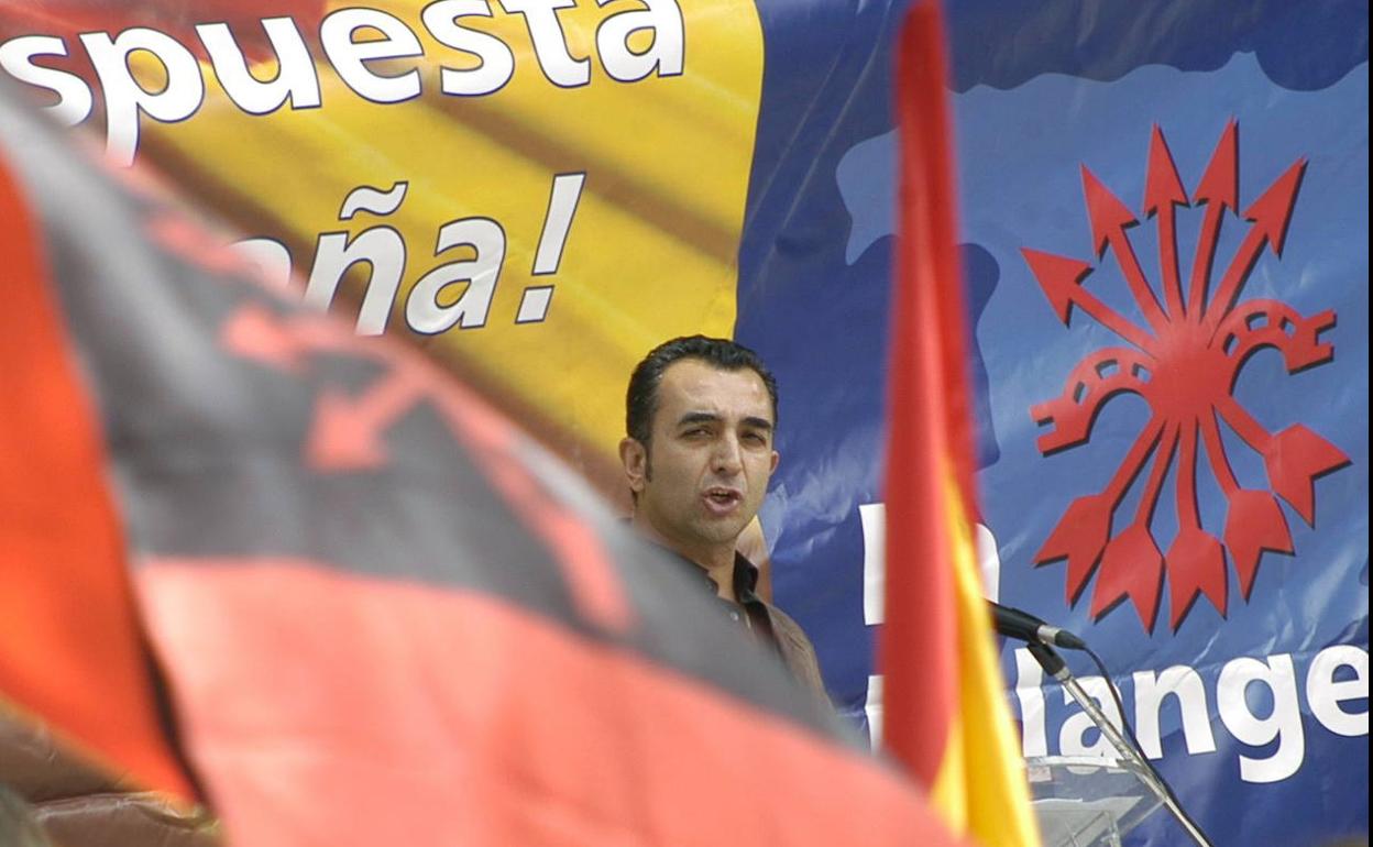 Manuel Andrino, líder de Falange, en una imagen de archivo. 