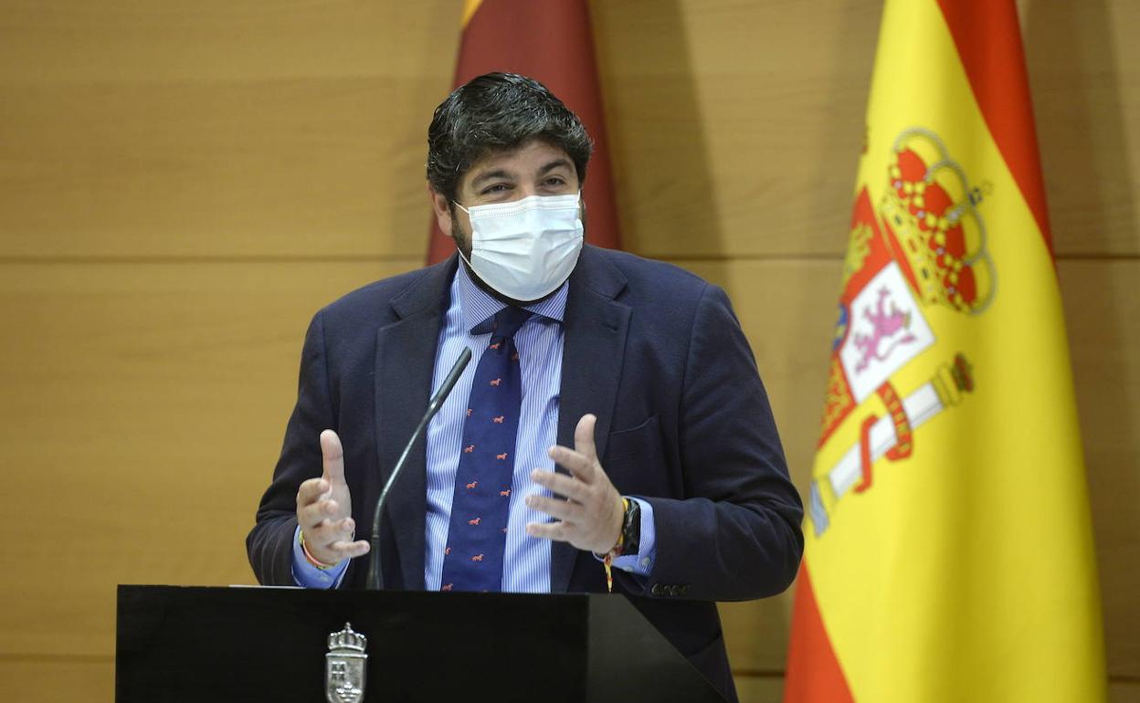 El presidente de la Región de Murcia, Fernando López Miras, en una imagen de archivo.