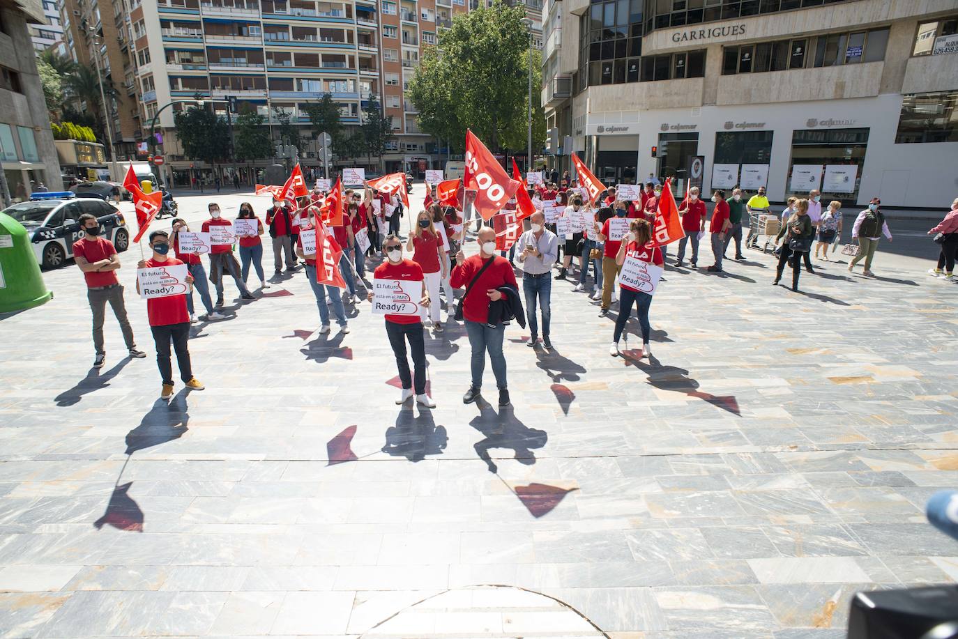 Fotos: Los trabajadores de la empresa Icono Enterprise se manifiestan en Murcia