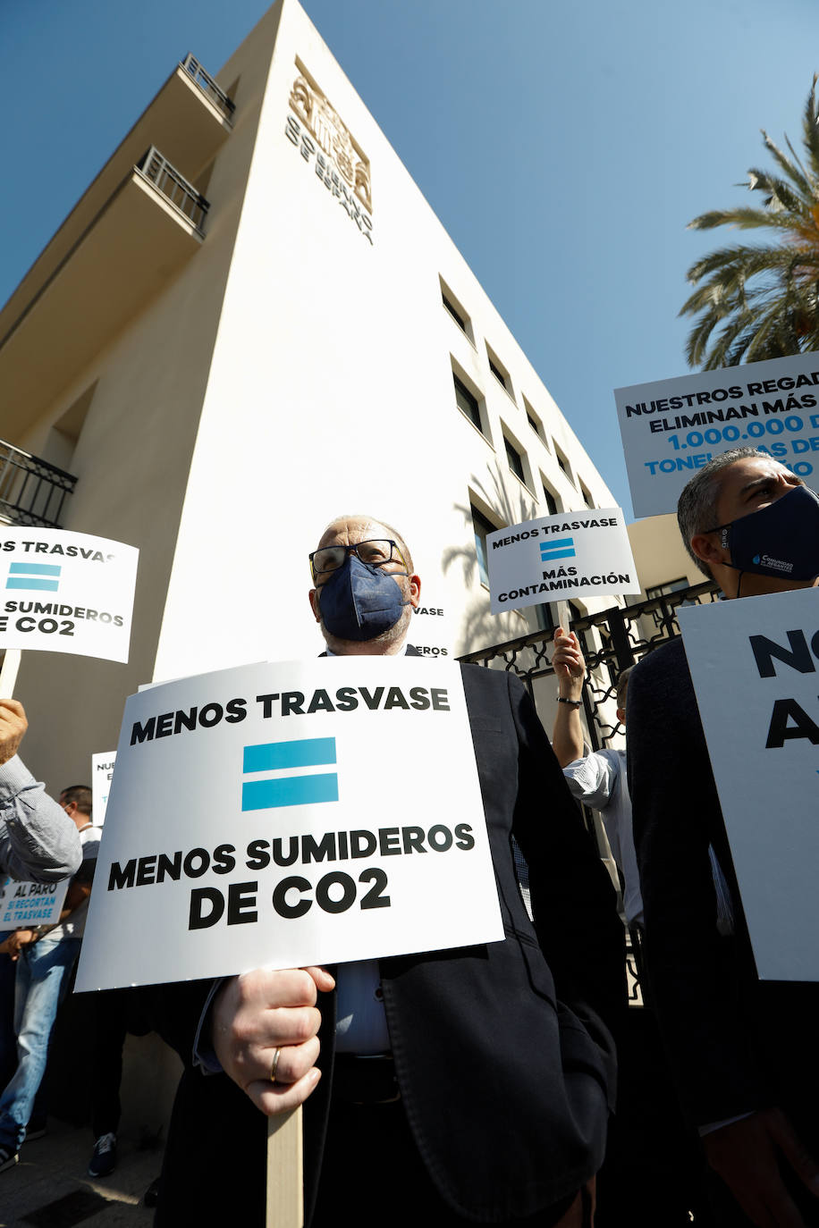 Fotos: Protesta del Sindicato Central de Regantes del Acueducto Tajo-Segura