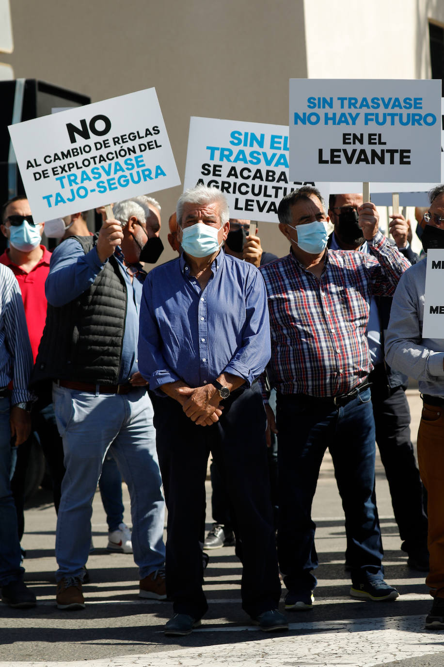 Fotos: Protesta del Sindicato Central de Regantes del Acueducto Tajo-Segura