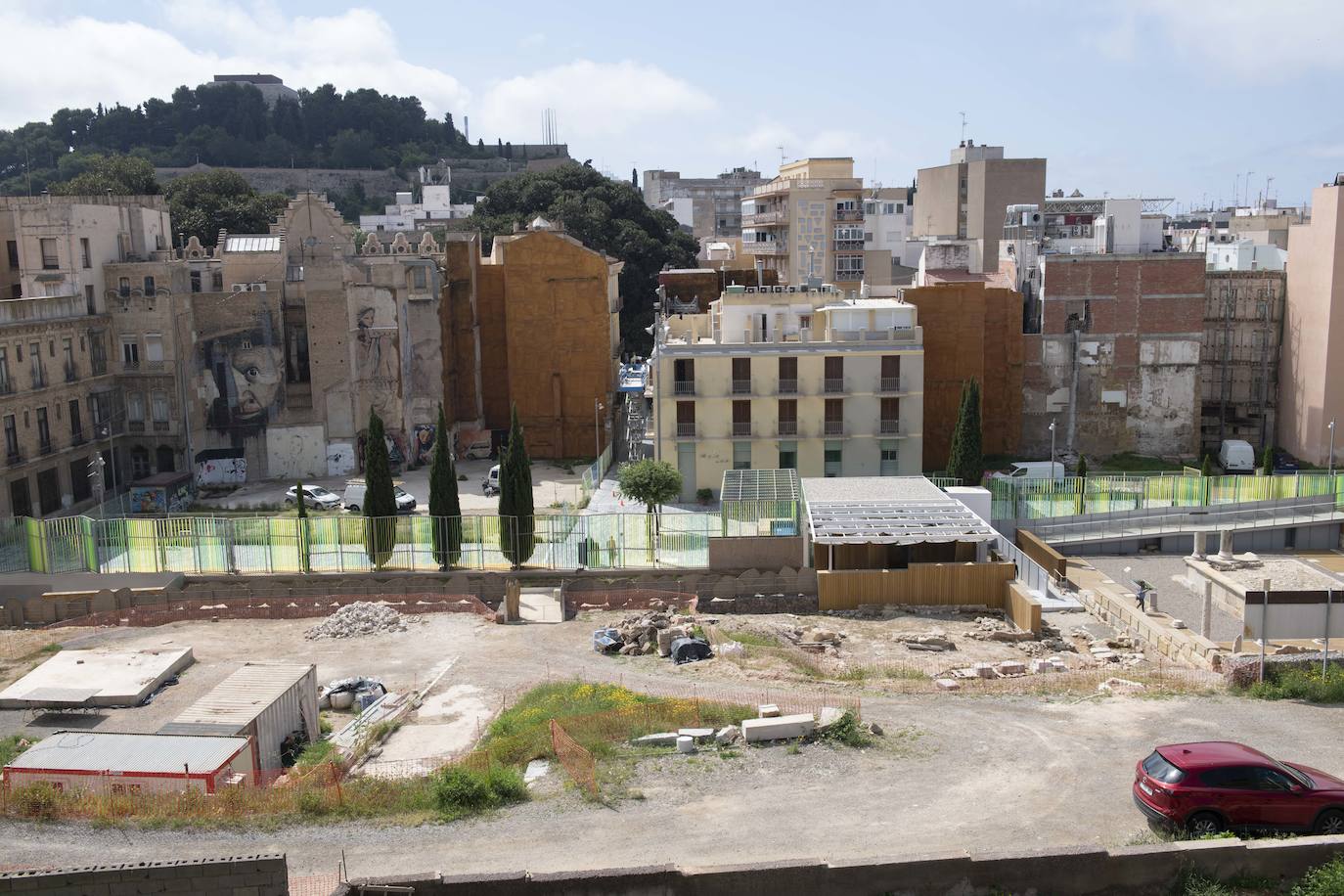 Fotos: Vecinos de Cartagena denuncian la «penosa» imagen de las calles aledañas al Museo del Foro