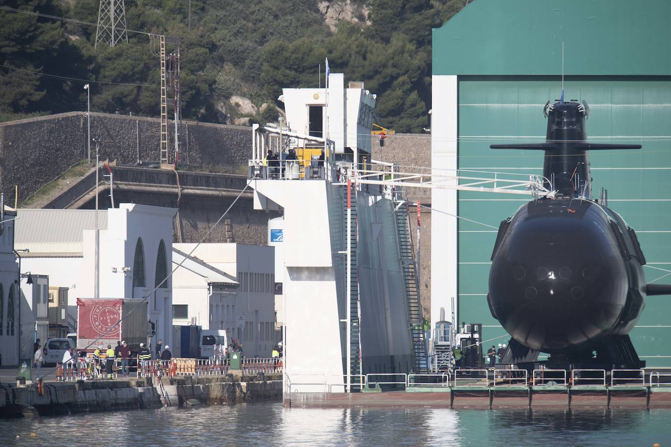 Fotos: El submarino &#039;Isaac Peral&#039; supera las primeras prubas de soplado