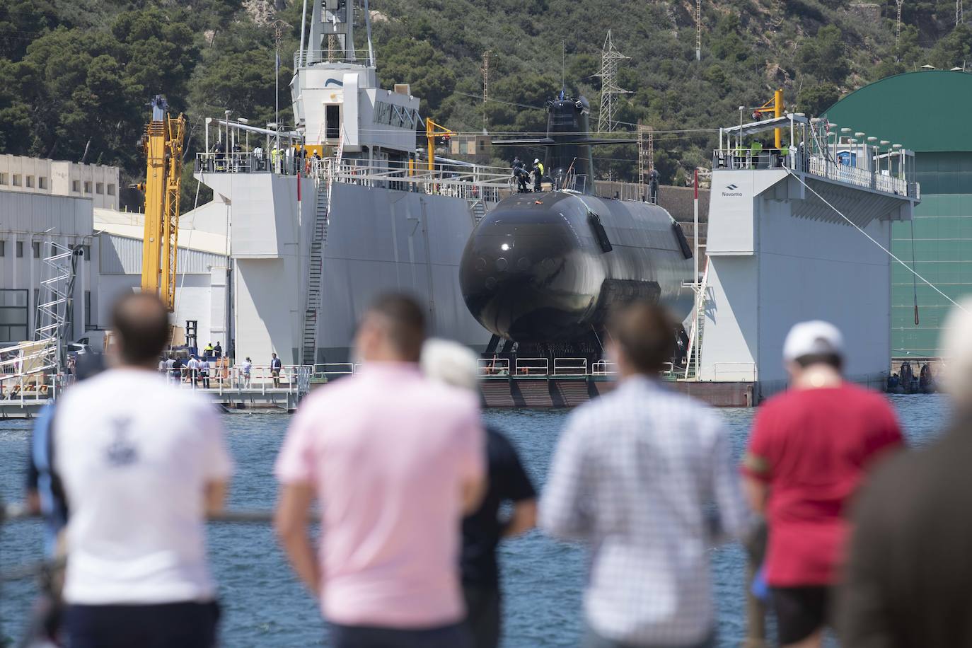 Fotos: El submarino &#039;Isaac Peral&#039; supera las primeras prubas de soplado