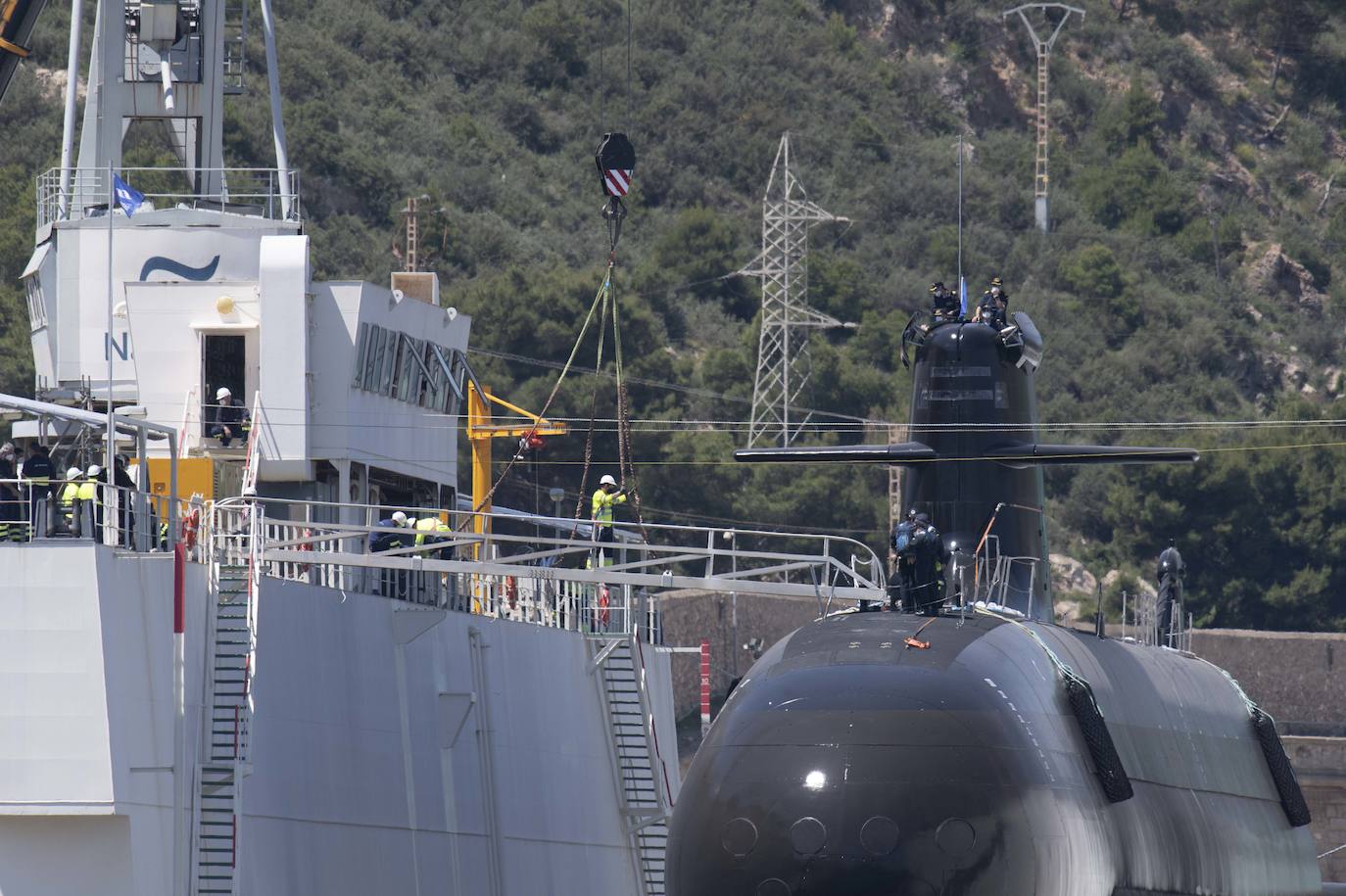 Fotos: El submarino &#039;Isaac Peral&#039; supera las primeras prubas de soplado