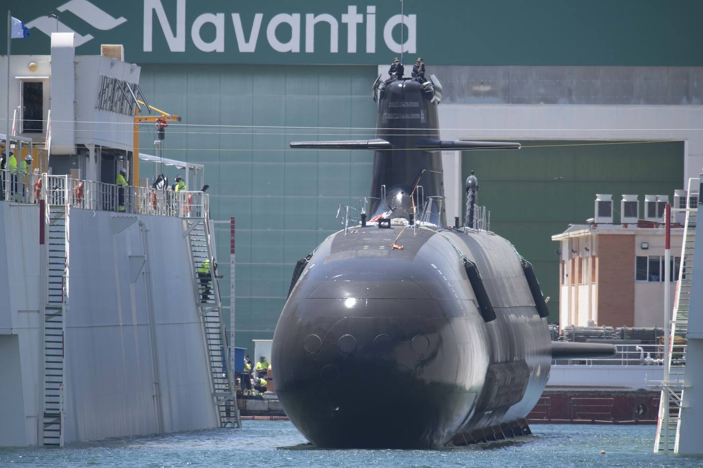 Fotos: El submarino &#039;Isaac Peral&#039; supera las primeras prubas de soplado