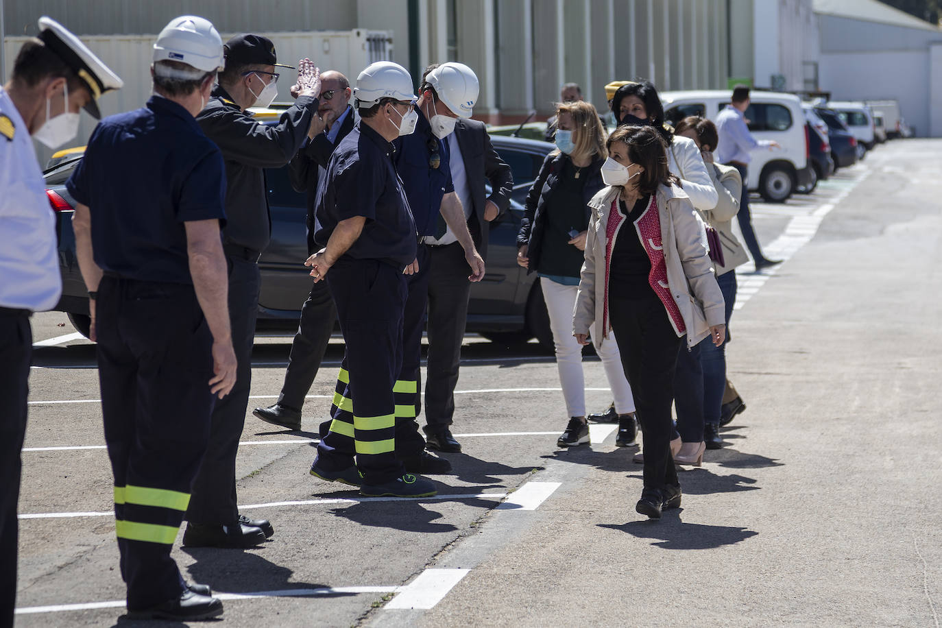Fotos: Visita de la ministra de Defensa, Margarita Robles, al submarino S-81 en Cartagena
