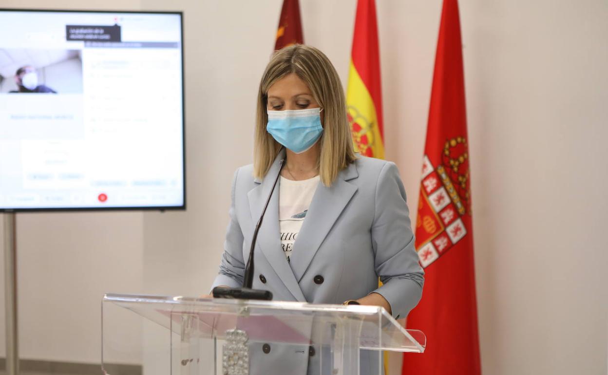 La portavoz del equipo de Gobierno de Murcia, Paqui Pérez. 