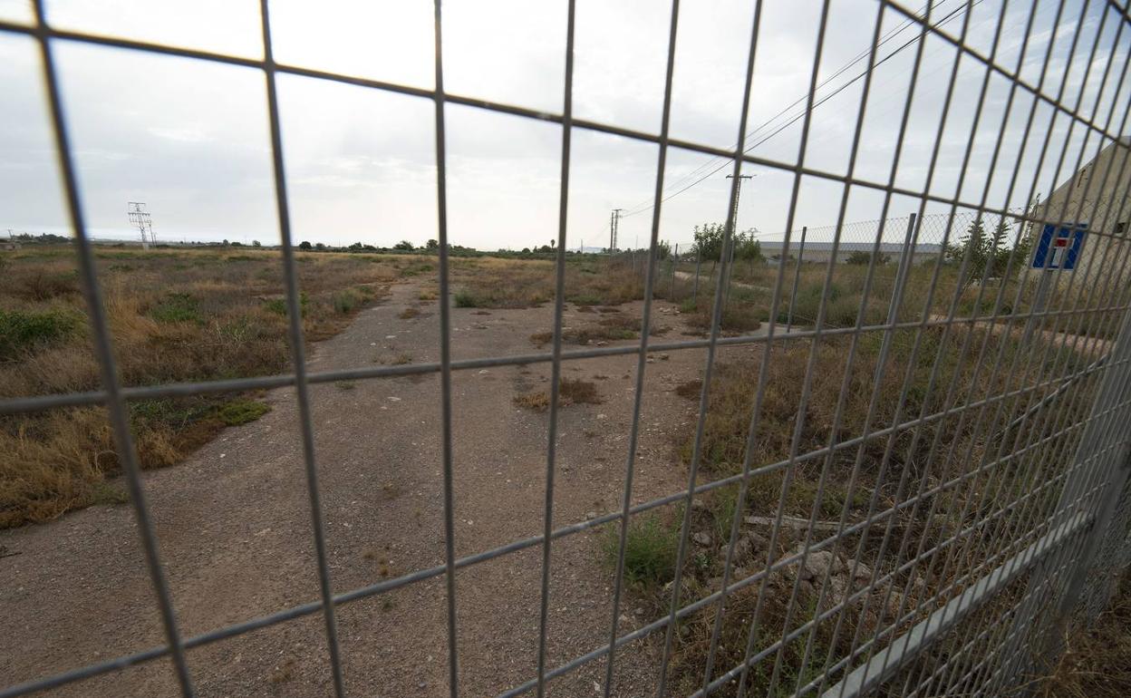 Terrenos para construir el colegio de La Aljorra. 