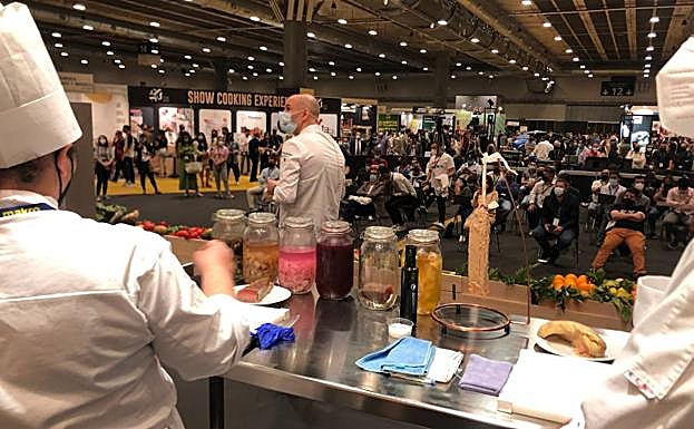 El chef Nazario Cano en Madrid Fusión.