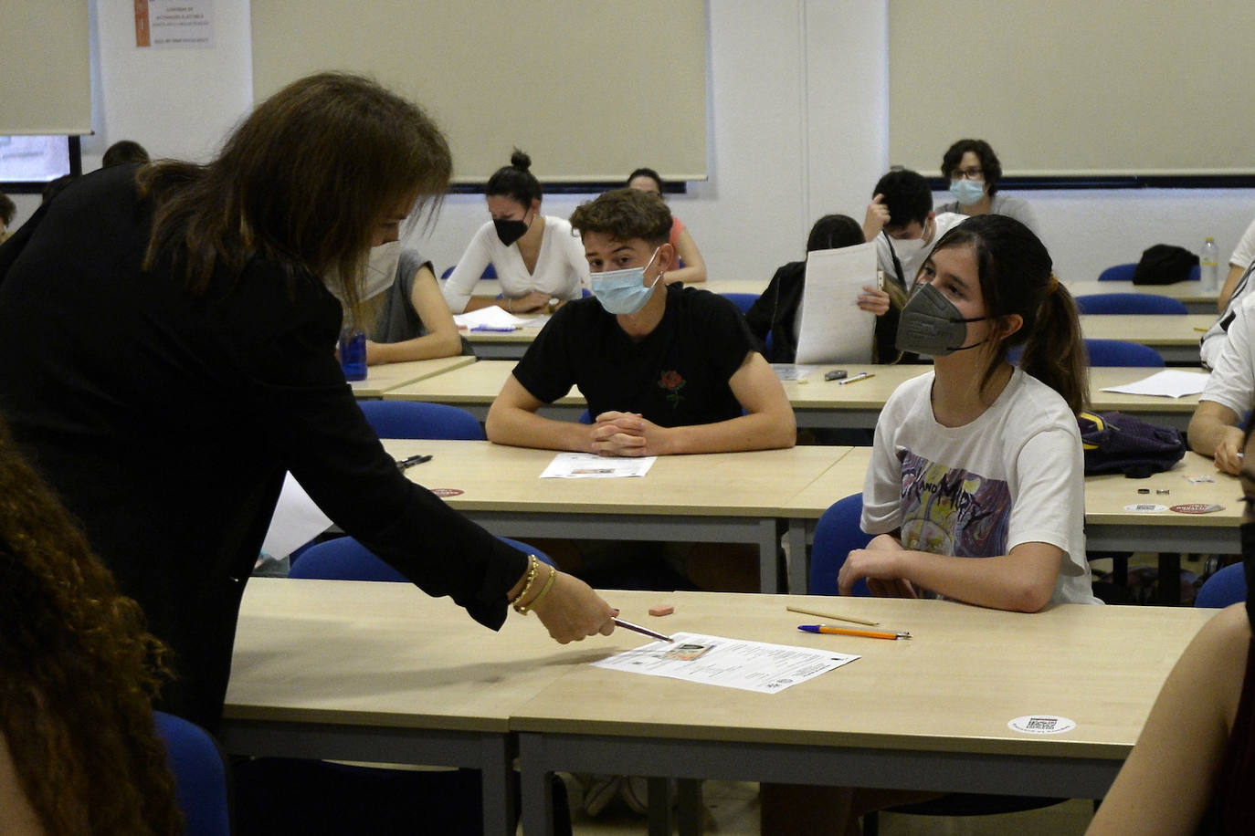 Fotos: Así arrancó la Ebau en la Universidad de Murcia