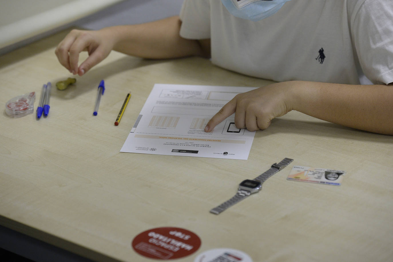 Fotos: Así arrancó la Ebau en la Universidad de Murcia