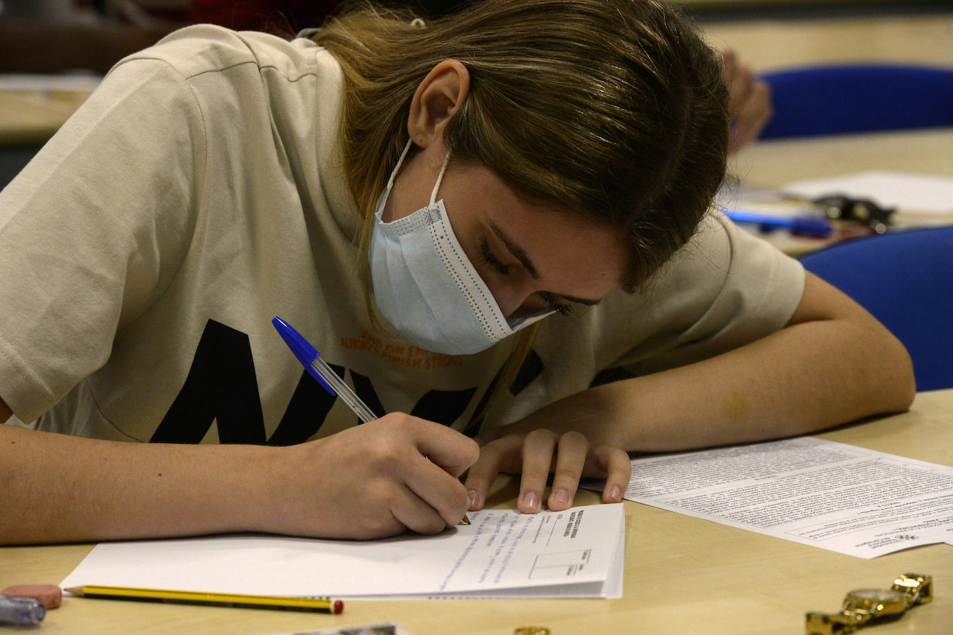 Fotos: Así arrancó la Ebau en la Universidad de Murcia