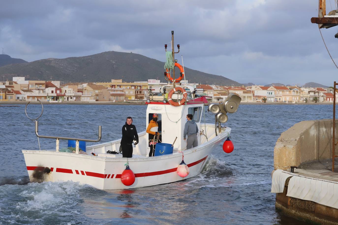 Fotos: Limpieza de residuos en el fondo del Mar Menor