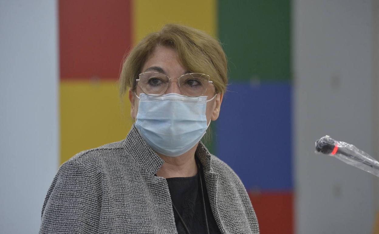 La consejera de Educación, Mabel Campuzano. 