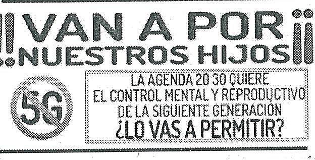 Un fragmento de la propaganda antivacunas repartida en Murcia 