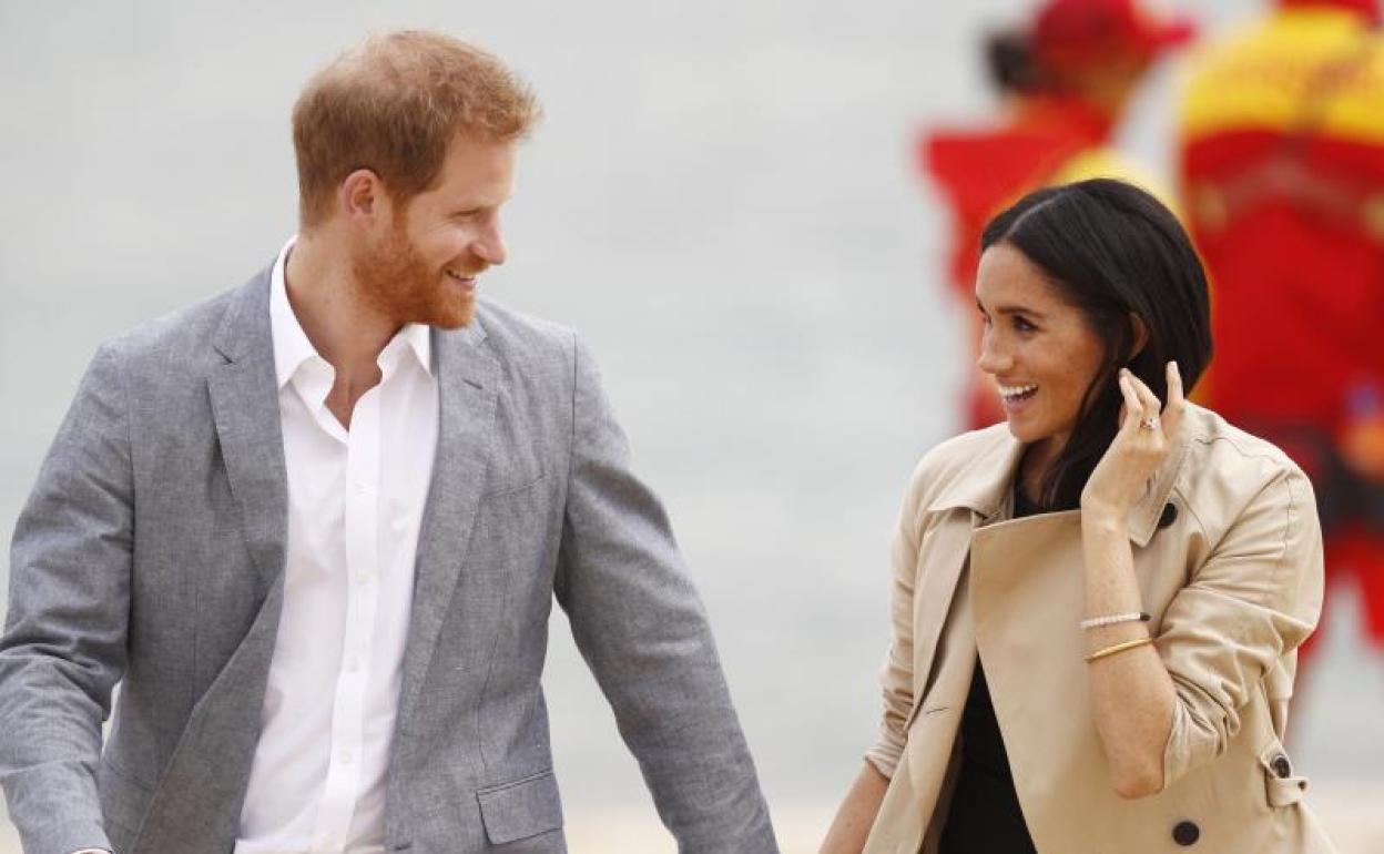 El príncipe Harry y de Meghan Markle 