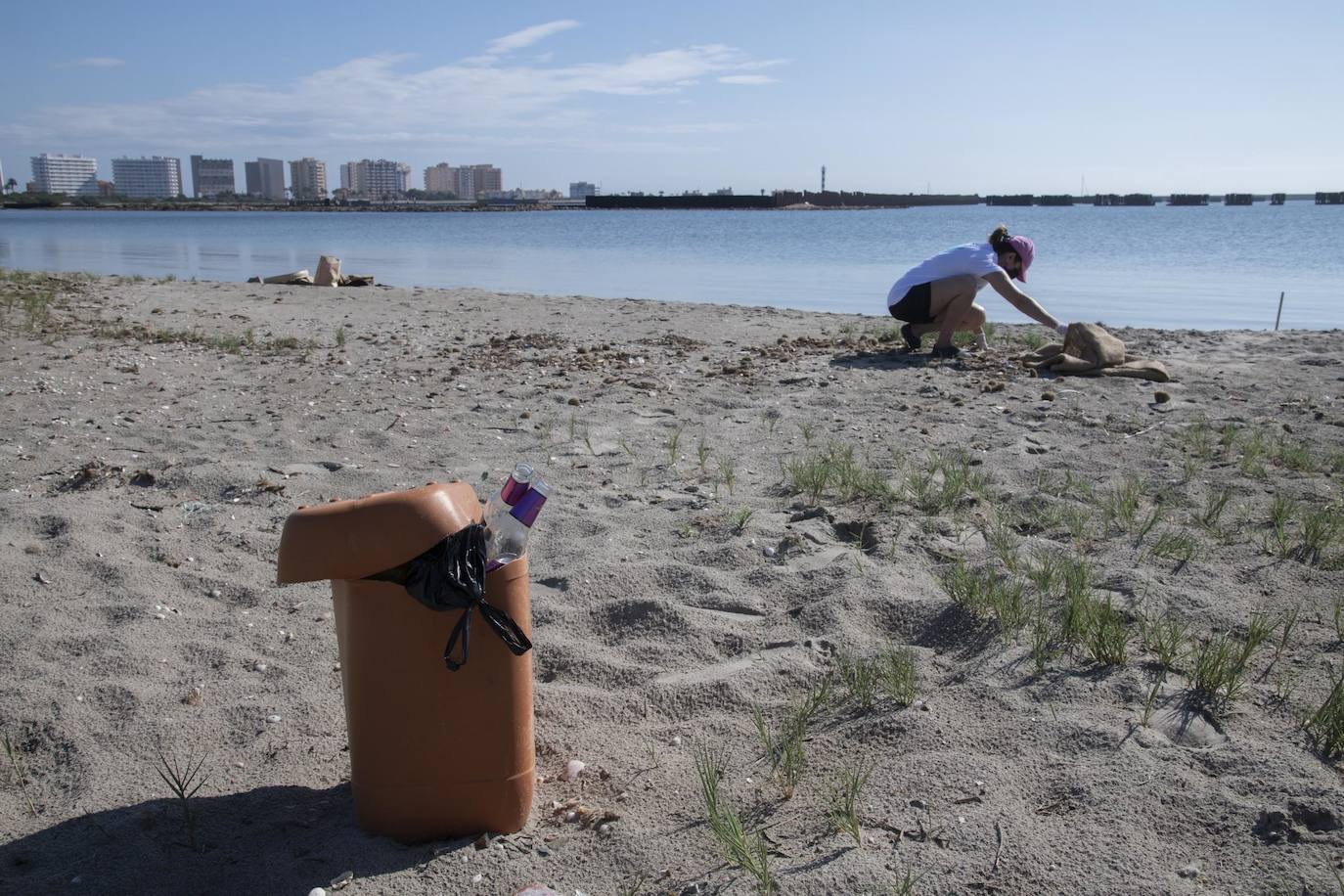 Fotos: Los voluntarios retiran 260 kilos de basura del Estacio