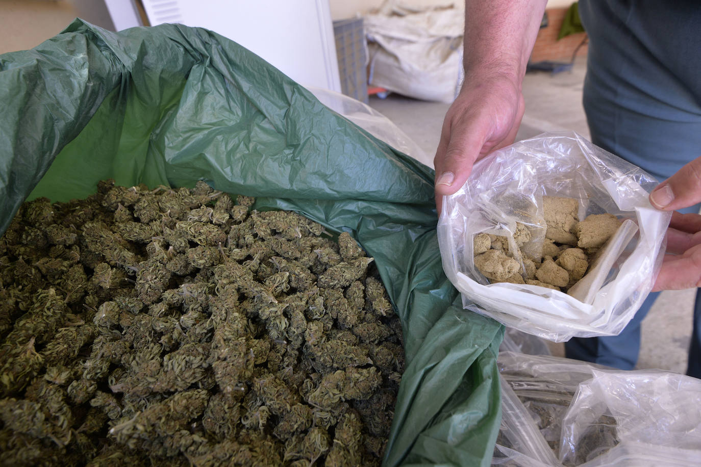 Fotos: Desarticulan una red de &#039;narcos&#039; murcianos y desmantelan la primera fábrica de hachís de España