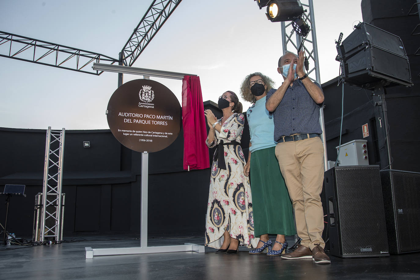 Fotos: Paco Martín ya da nombre al auditorio de Cartagena