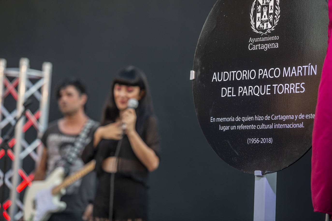 Fotos: Paco Martín ya da nombre al auditorio de Cartagena