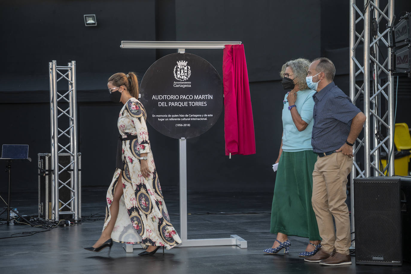 Fotos: Paco Martín ya da nombre al auditorio de Cartagena