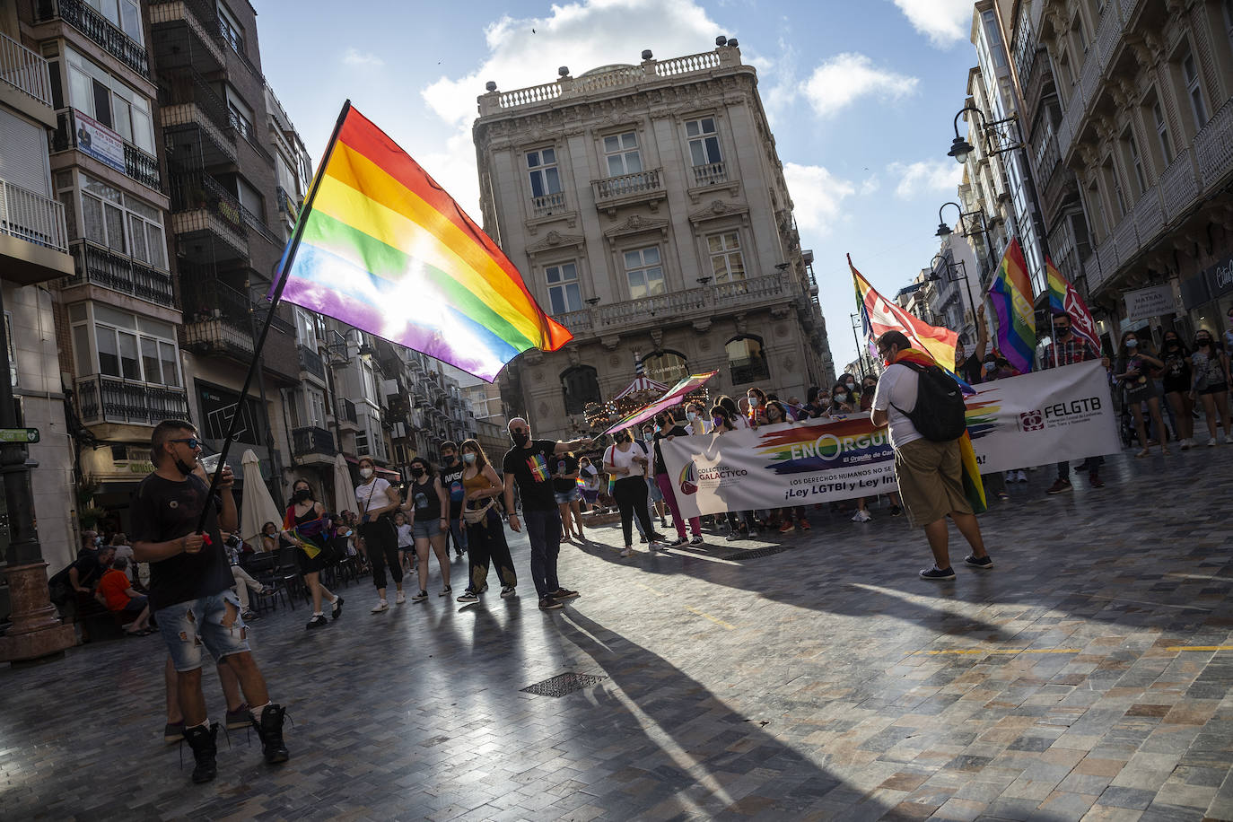 Fotos: Clamor por la Ley Integral Trans en la marcha del Orgullo en Cartagena