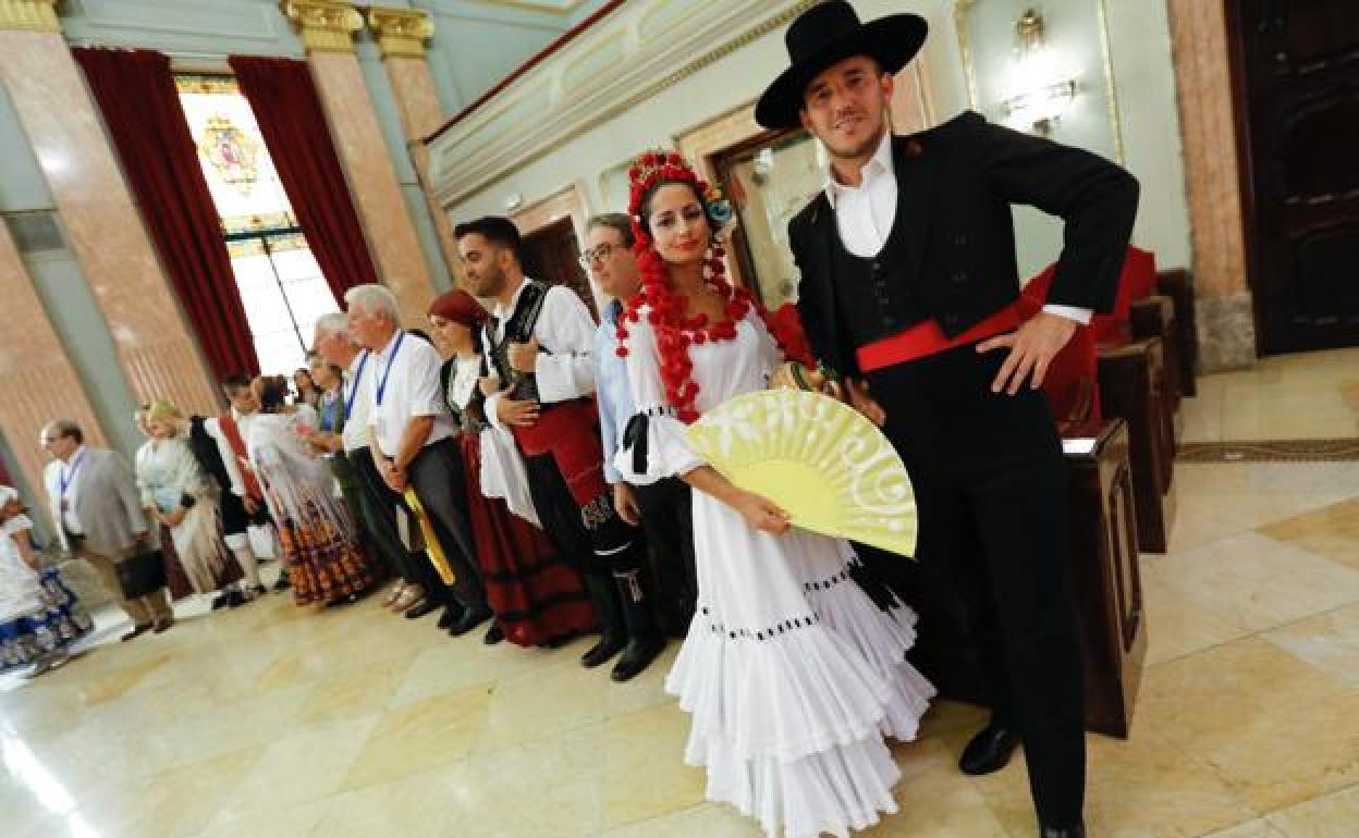 Grupos folklóricos que participaron en el Festival de Folklore del Mediterráneo en 2019. 