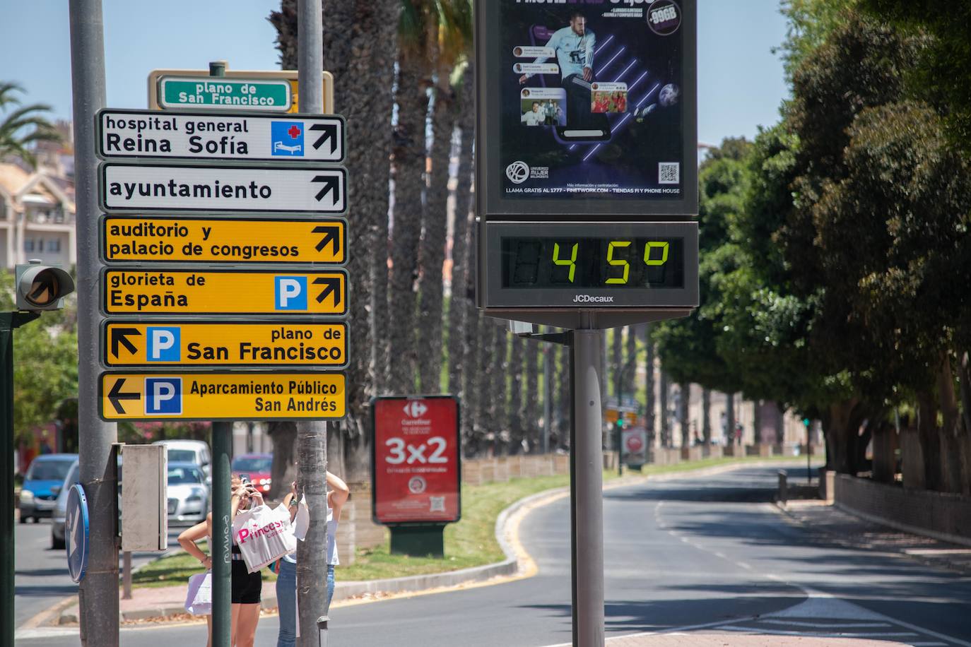 Fotos: La alerta naranja por altas temperaturas deja cifras por encima de los 40 grados en los termómetros de Murcia