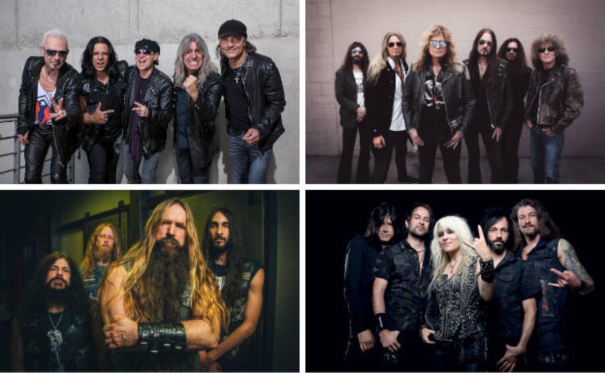 Scorpions, Whitesnake, Black Label Society y Doro.