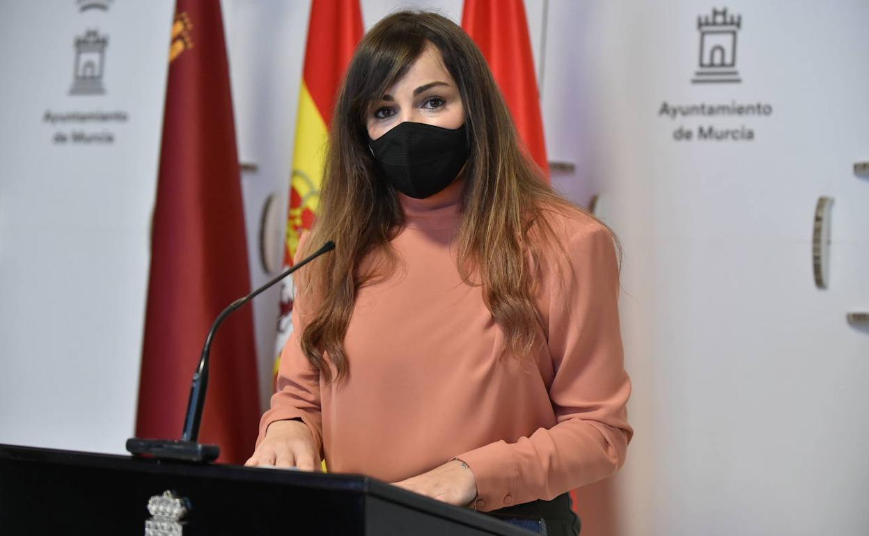 La portavoz del PP de Murcia, Rebeca Pérez, en una imagen de archivo.