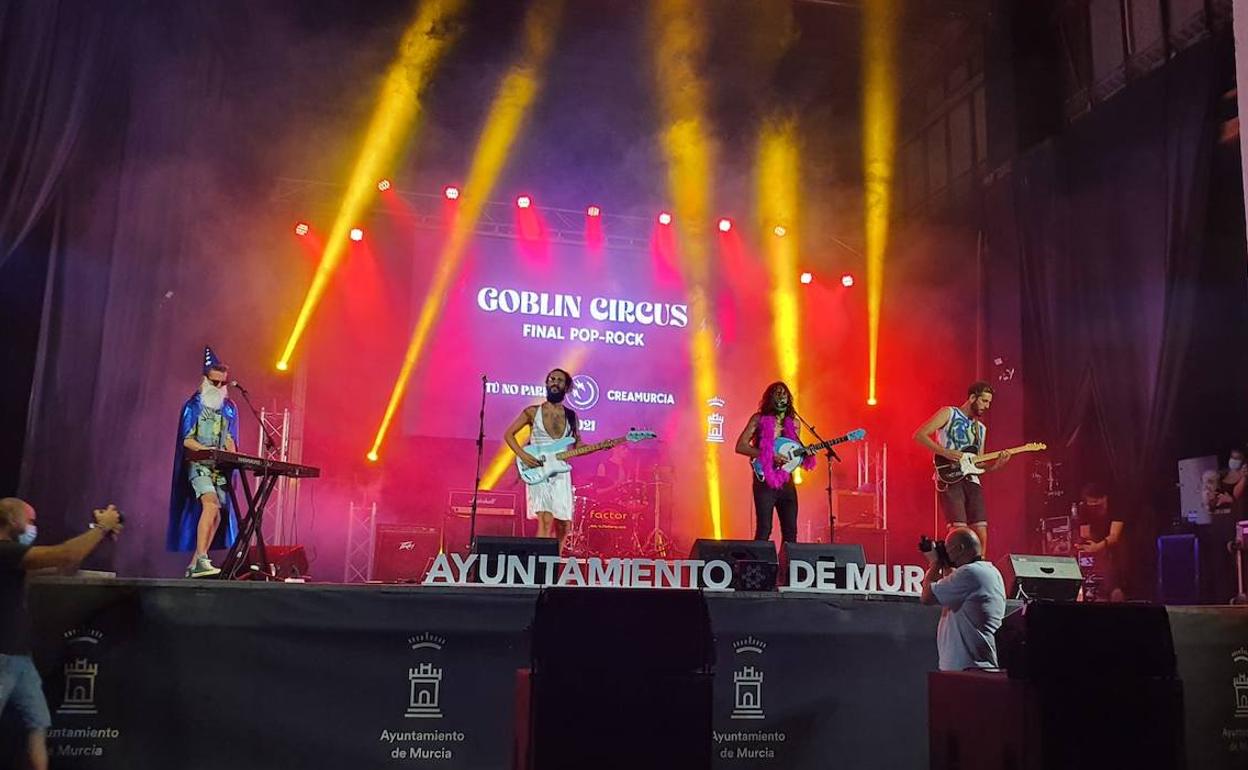 Los ganadores de la categoría pop-rock del Crea-Murcia, Goblin Circus. 