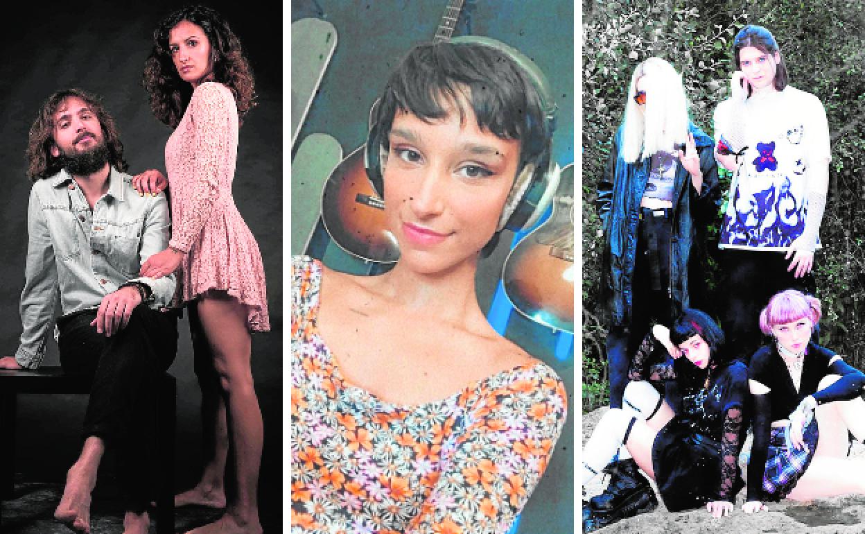 Parte del grupo Flora Majora. La joven artista Consz.El cuarteto Call Of Cuties.