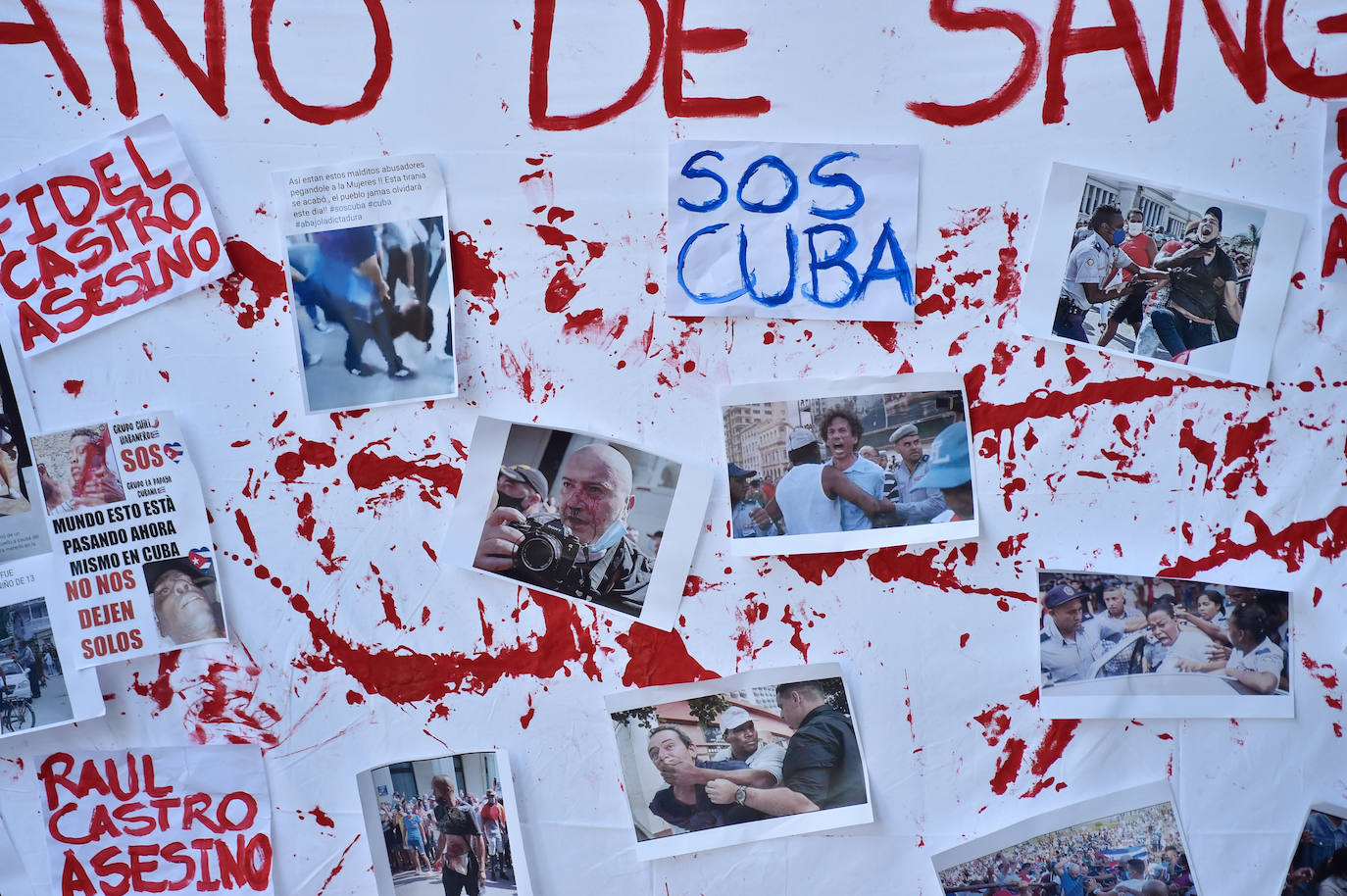 Fotos: Concentración en Murcia en contra del régimen castrista