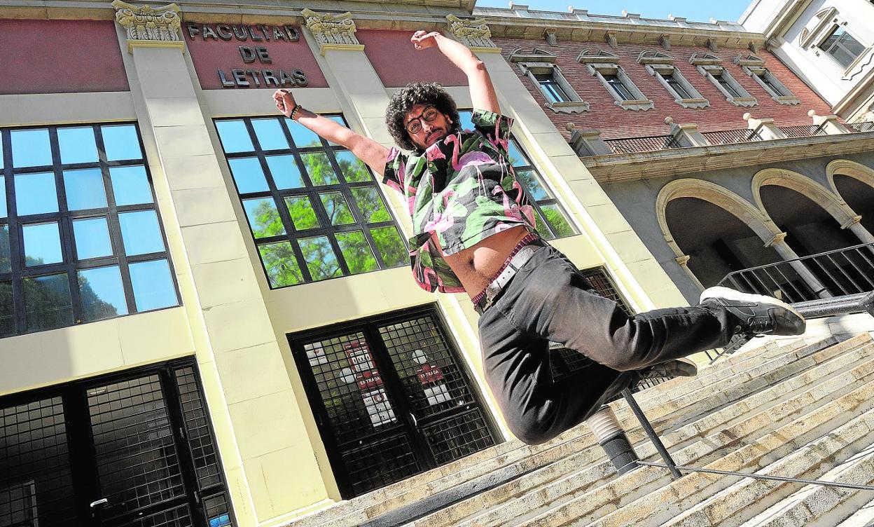 Amal Conesa, en el Campus de la Merced. 