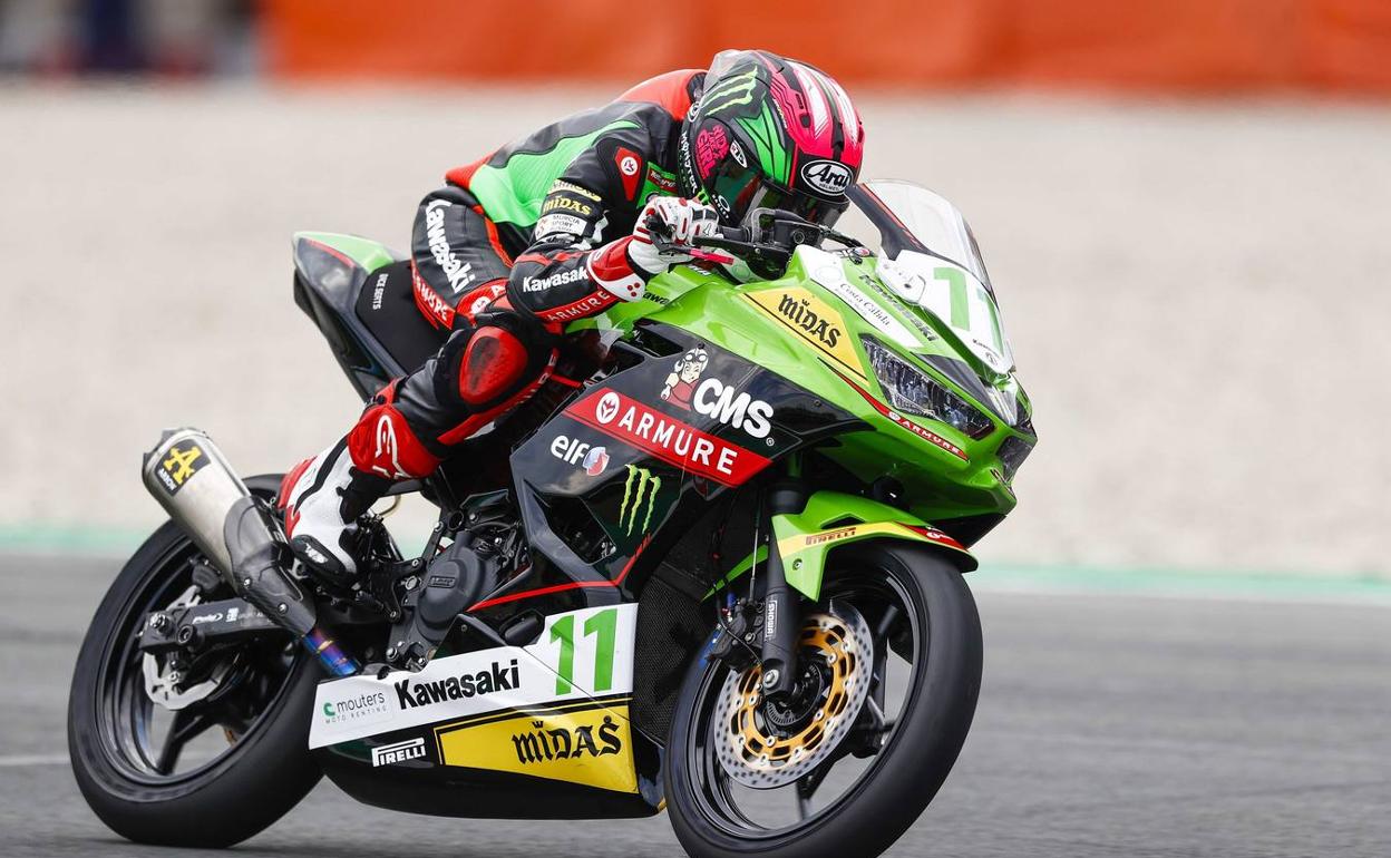 Ana Carrasco en el circuito neerlandés de Assen.