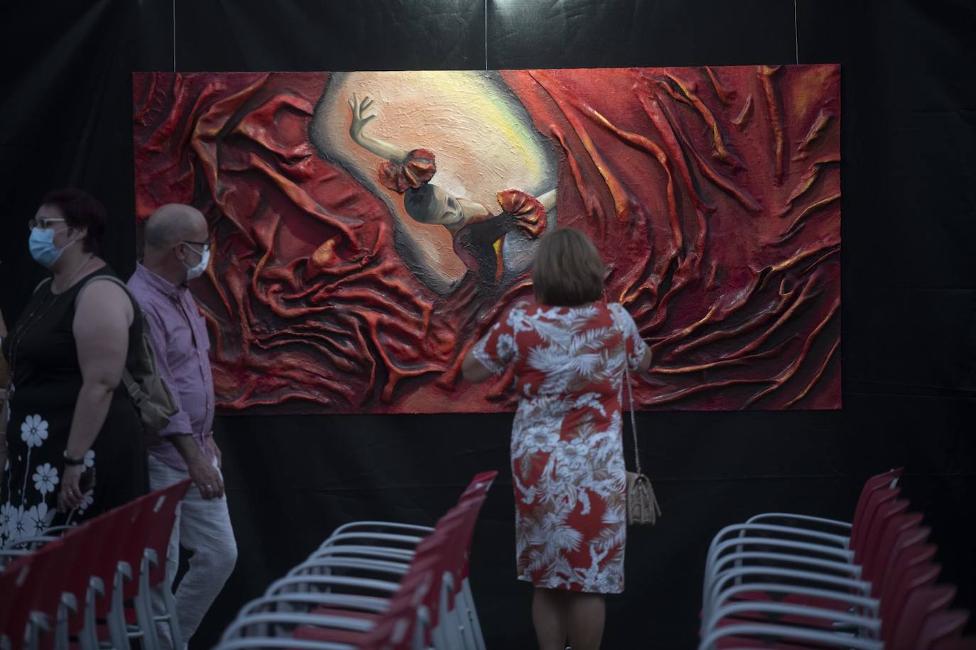 Fotos: Arte para engalanar el nuevo escenario del Cante de las Minas